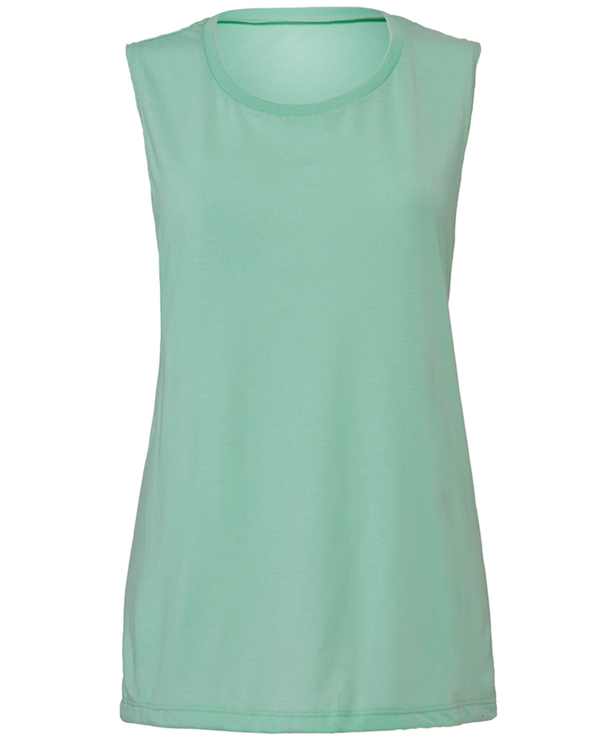 Women's Flowy Scoop Muscle Tank (BE8803) - COOZO