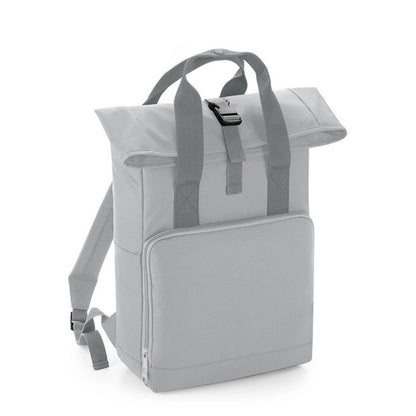 Twin Handle Roll-Top Backpack-LGRY1S