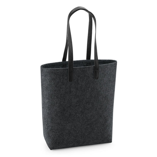 Premium Felt Tote-CHAM/BLK1S