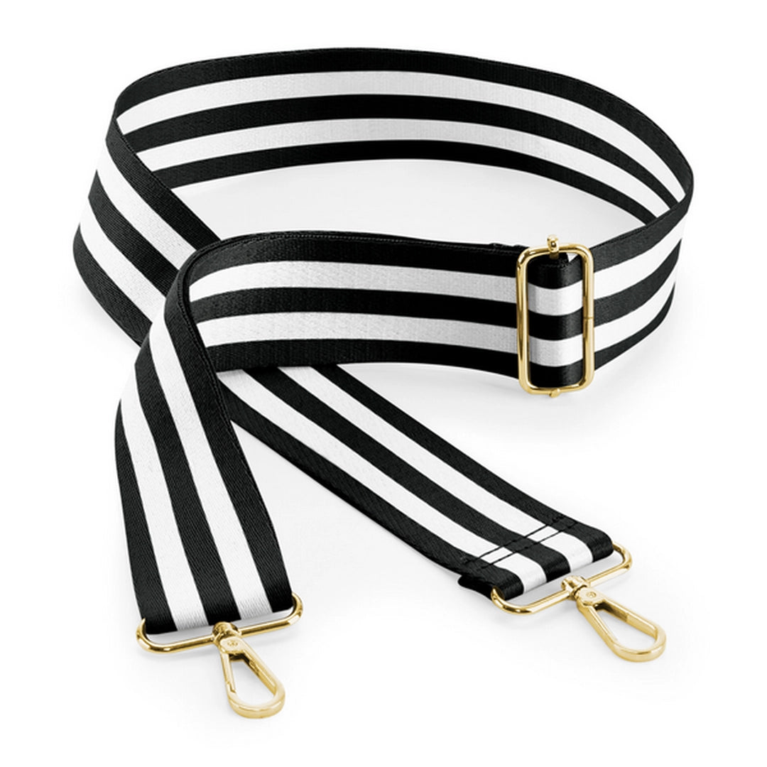 Boutique Adjustable Bag Strap - Black/White - O/S-BLK/W1S