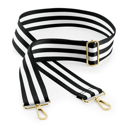 Boutique Adjustable Bag Strap - Black/White - O/S-BLK/W1S