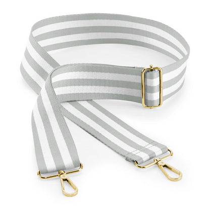 Boutique Adjustable Bag Strap - Light Grey/White - O/S-LGRY/W1S