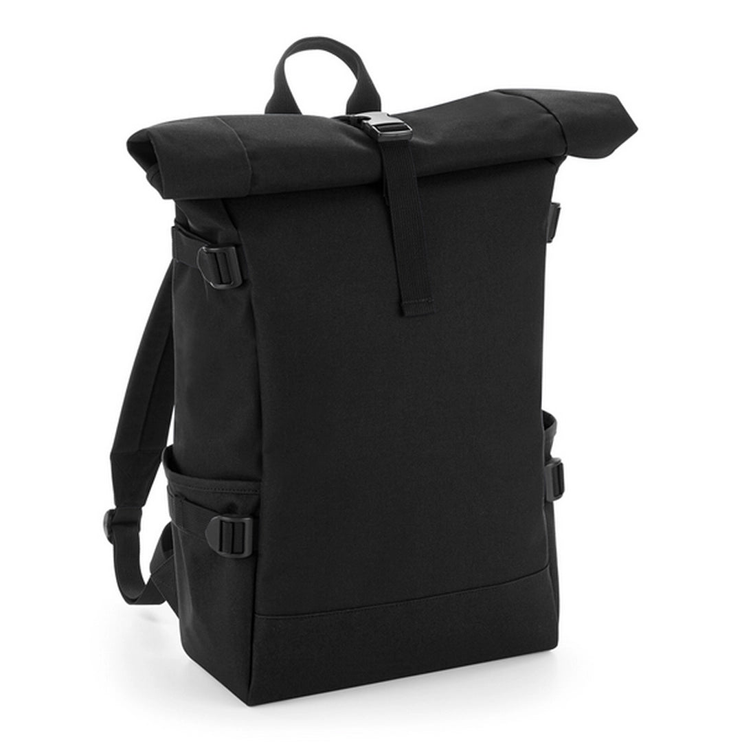 Block Roll-Top Backpack-BLK/BLK1S