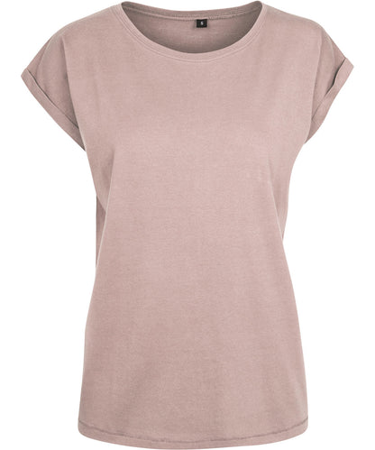 Coozo Women's extended shoulder tee (BY021) Rich color - COOZO