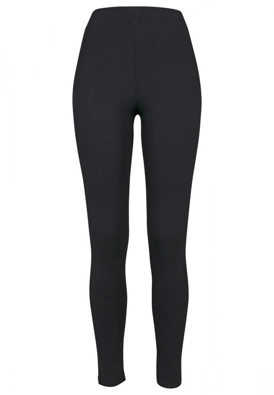 Women's stretch Jersey leggings-BLKXS