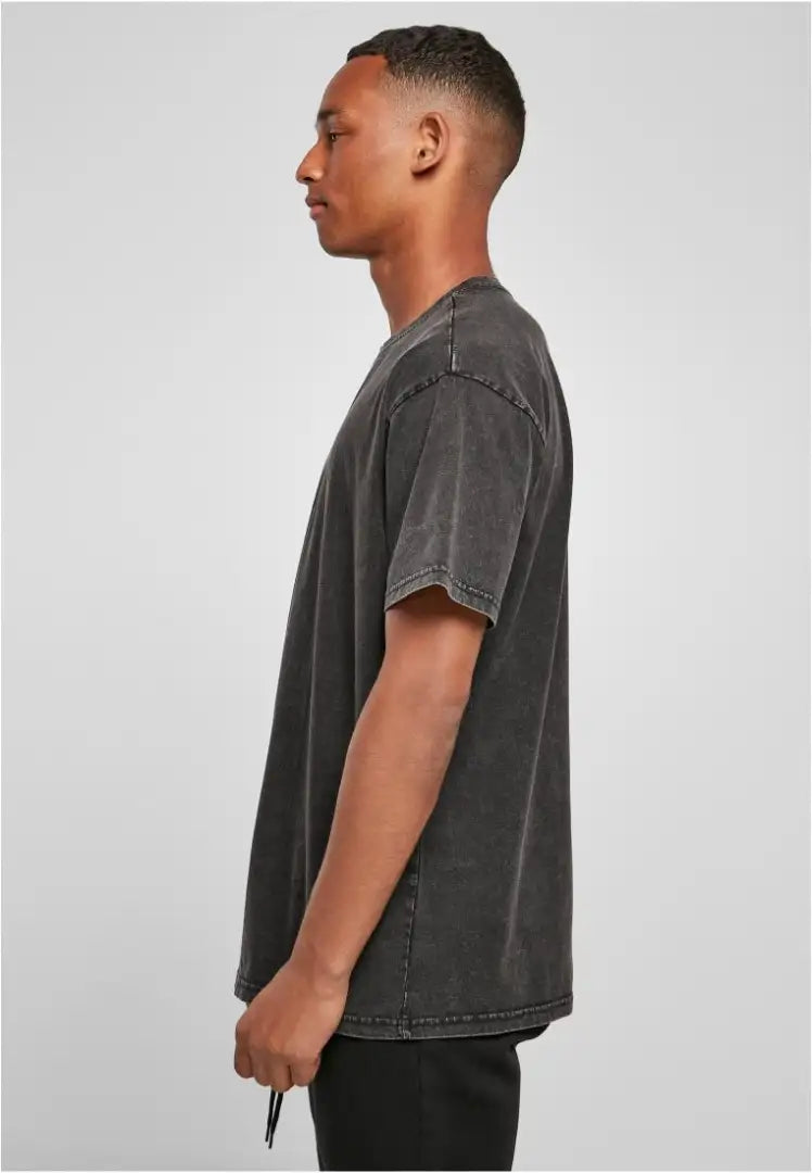 COOZO-Build your Brand Acid washed heavy oversized t-shirt (BY189)