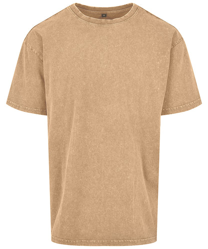 Build your Brand Acid washed heavy oversized t-shirt (BY189) - COOZO