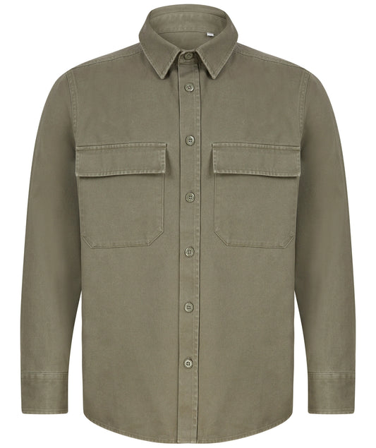 FR054 Front Row Drill Overshirt - COOZO