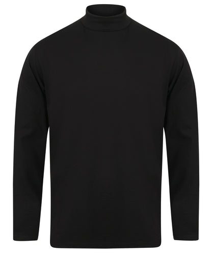 Henbury Long Sleeve Roll Neck Top-NVYXL