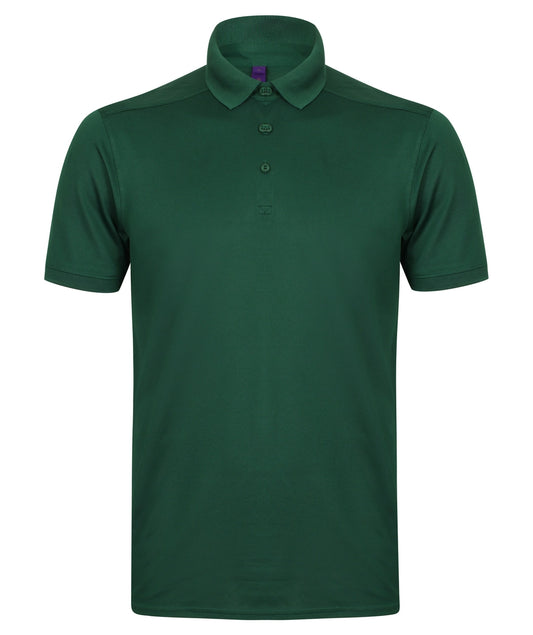 Henbury Slim Fit Stretch Microfine Polo Shirt - COOZO