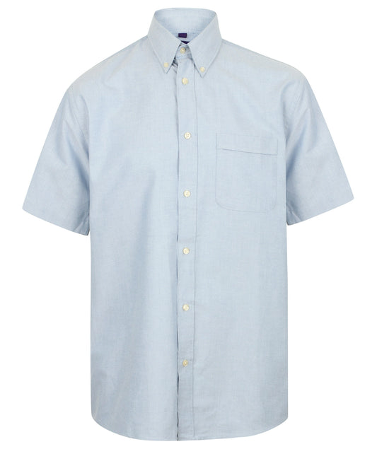 Henbury Short Sleeve Classic Oxford Shirt - COOZO
