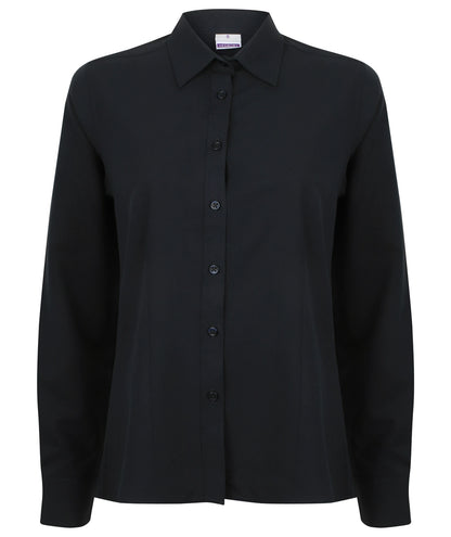 Henbury Ladies Long Sleeve Wicking Shirt - COOZO
