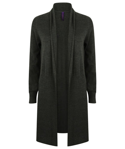 Henbury Ladies Longline Open Cardigan - COOZO