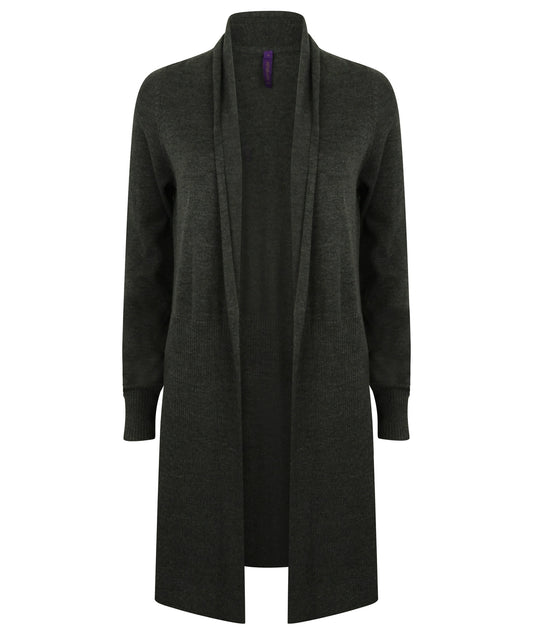 Henbury Ladies Longline Open Cardigan - COOZO