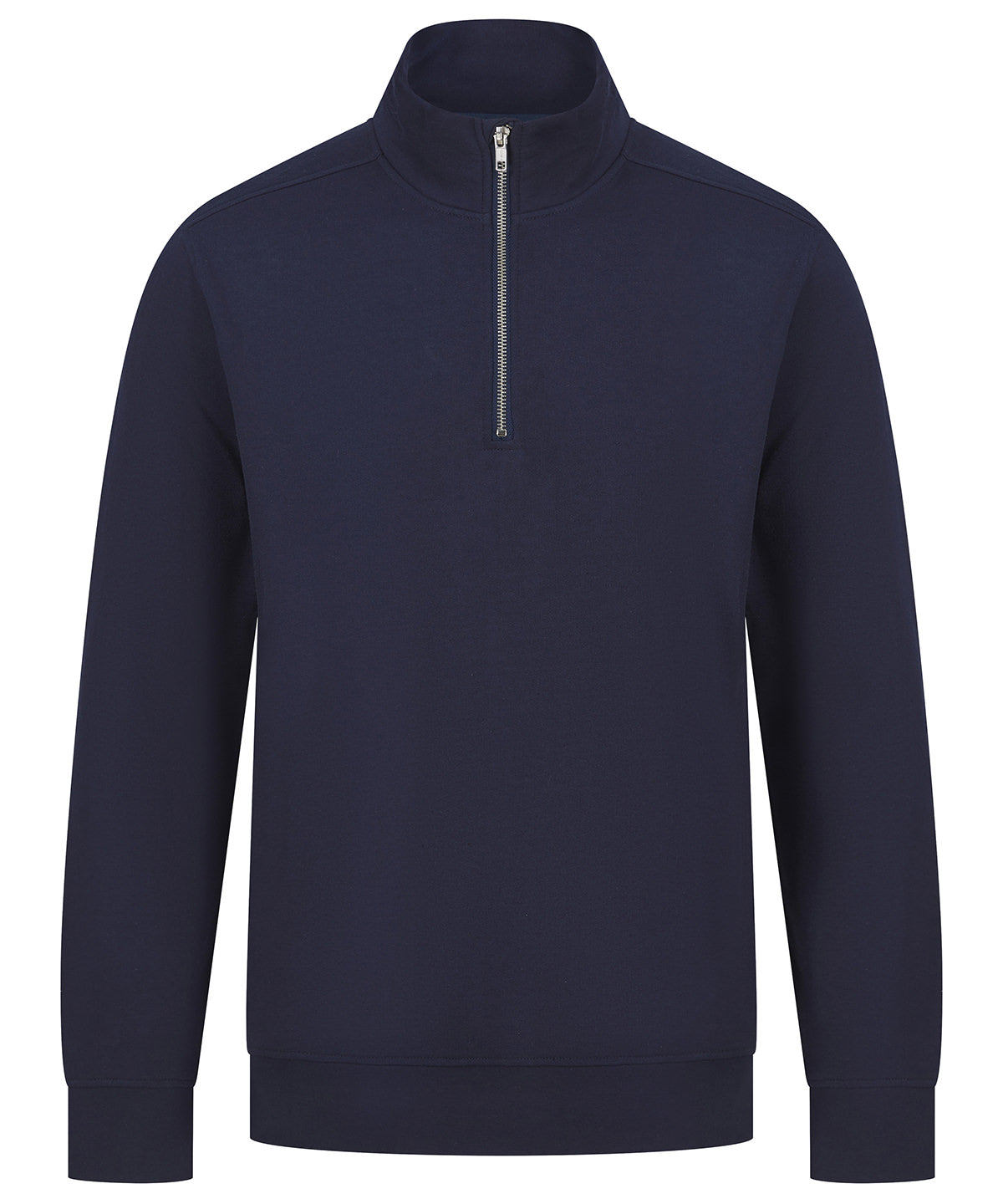Henbury Unisex sustainable 1/4 zip sweatshirt - COOZO