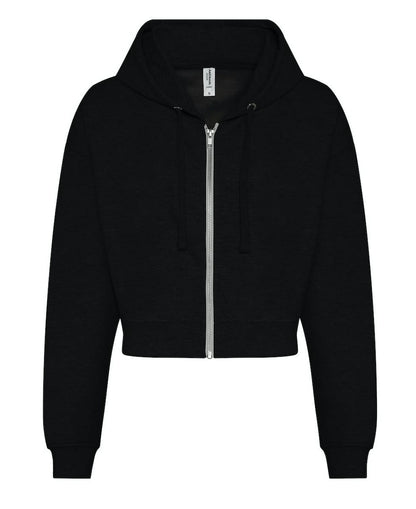 AWDis JH065 Just Hoods Ladies Fashion Crop Zoodie - COOZO