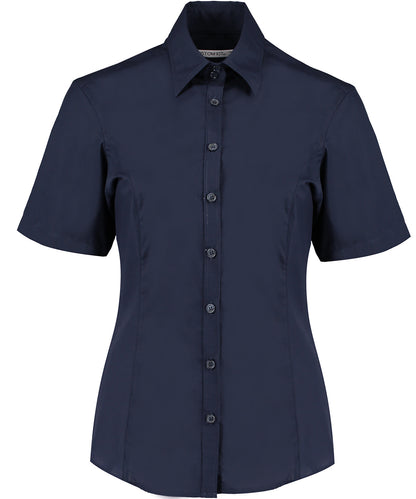 Business blouse short-sleeved (tailored fit) - COOZO