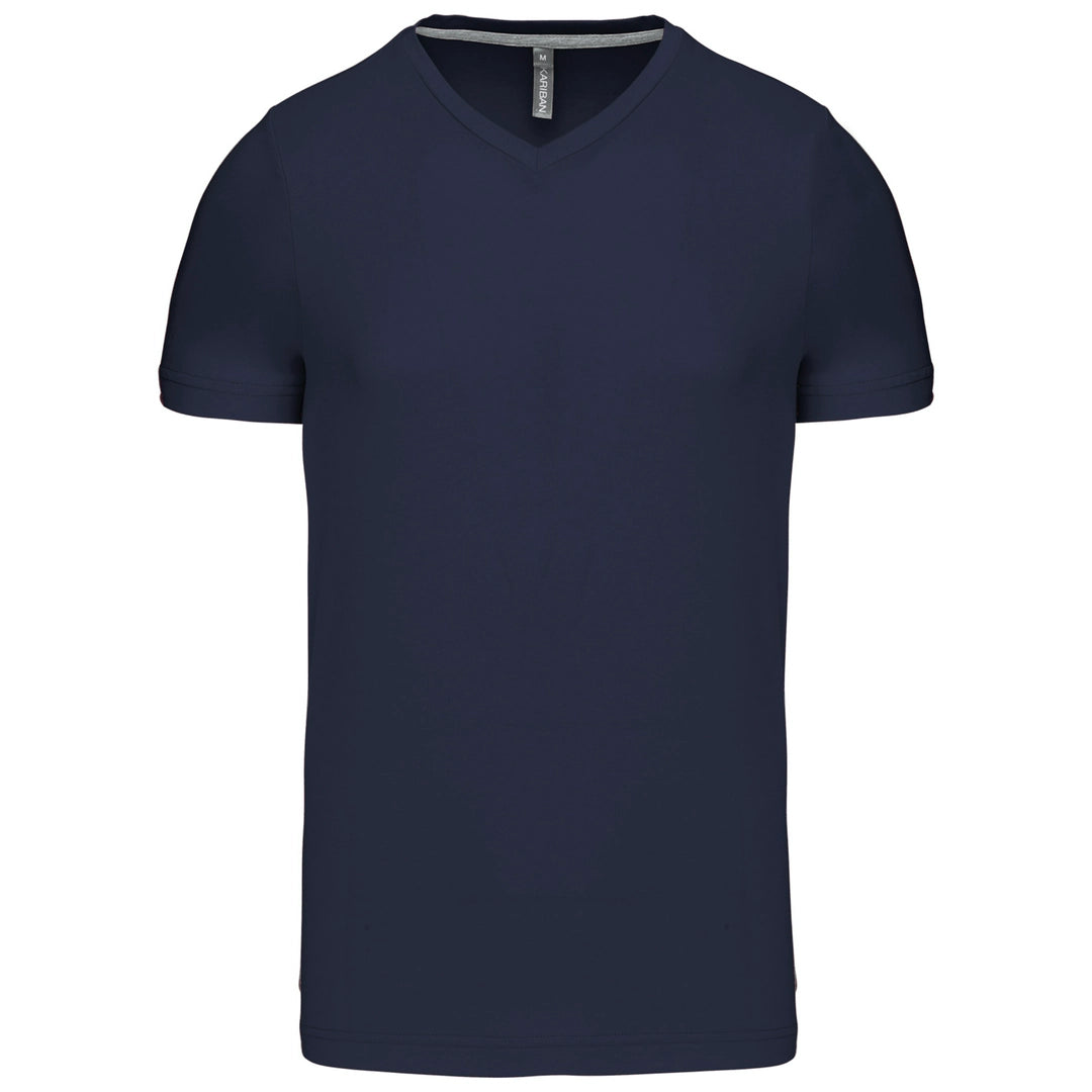 MENS SHORT SLEEVE V-NECK T-SHIRT-NVYXL