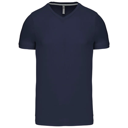 MENS SHORT SLEEVE V-NECK T-SHIRT-NVYXL