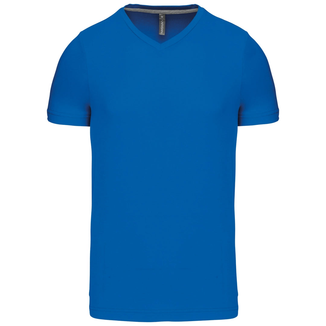 Men's short-sleeved V-neck T-shirt-ROYXL