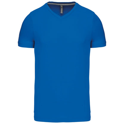 Men's short-sleeved V-neck T-shirt-ROYXL