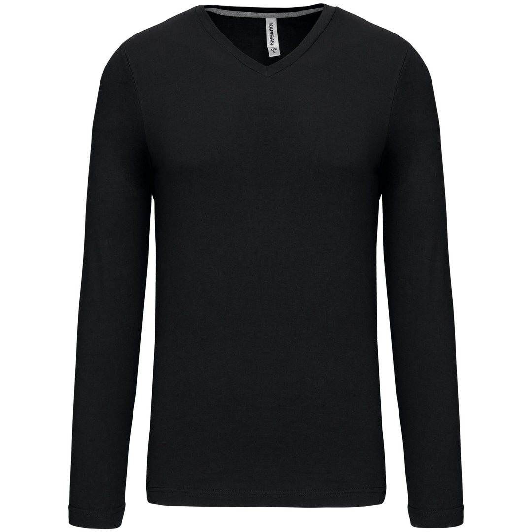 Men's long-sleeved V-neck T-shirt - COOZO