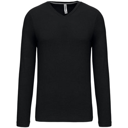 Men's long-sleeved V-neck T-shirt - COOZO