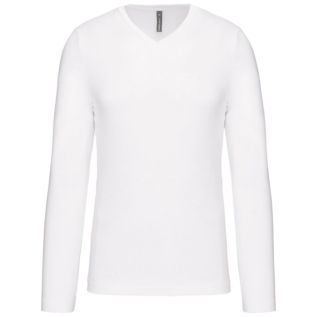 Men's long-sleeved V-neck T-shirt - COOZO