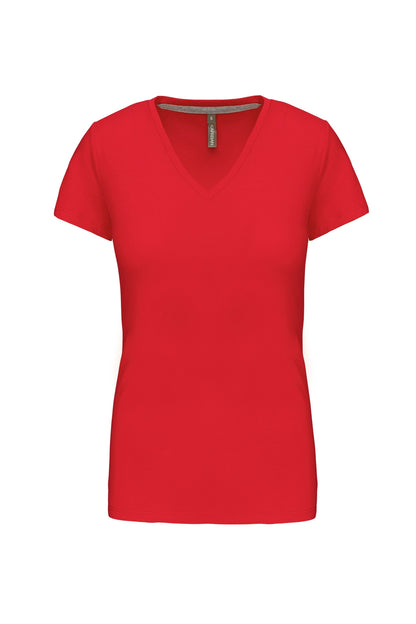 LADIES SHORT SLEEVE V-NECK T-SHIRT-RXL