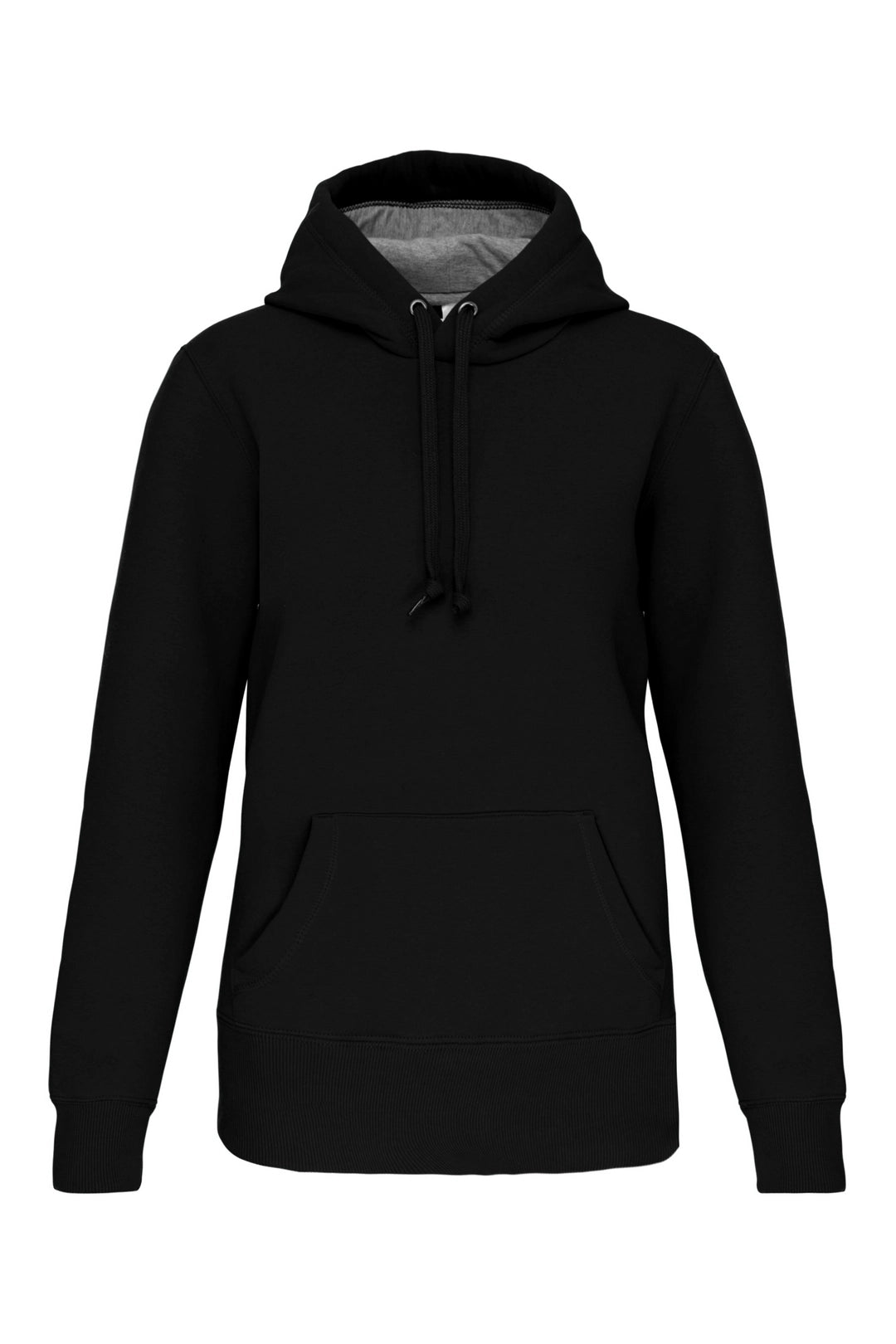 Kariban Heavy Contrast Hoodie-BLKXS