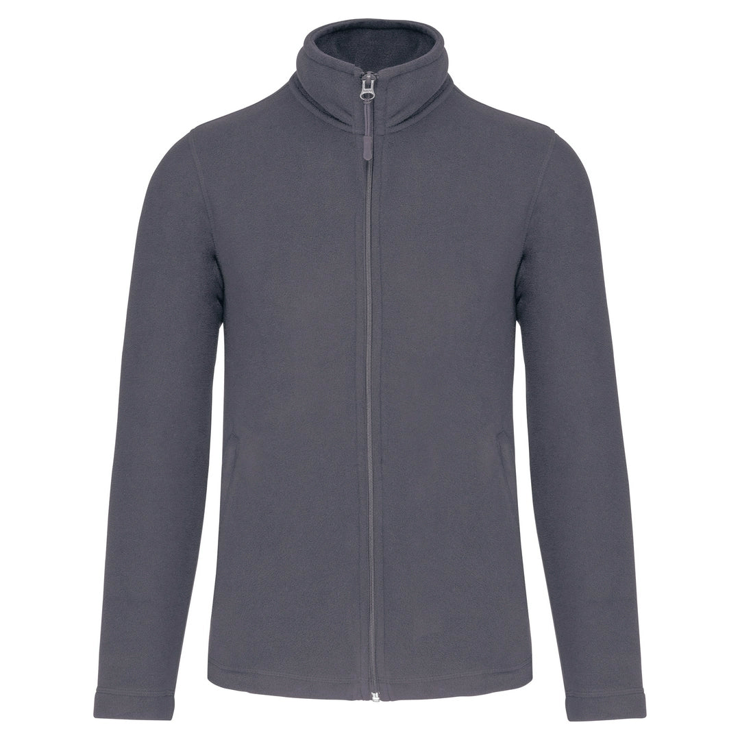 Zip-through microfleece jacket-CGRYXL