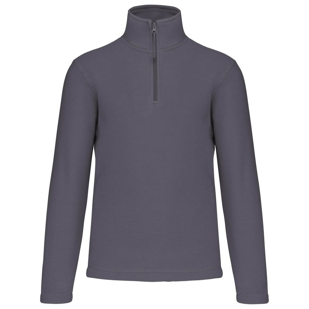 ENZO ZIP NECK MICROFLEECE JACKET-CGRYXL