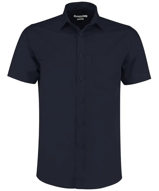 Tailored Fit Short Sleeve Poplin Shirt - COOZO