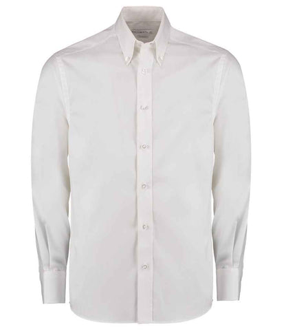 Tailored Fit Long Sleeve Premium Oxford Shirt - COOZO