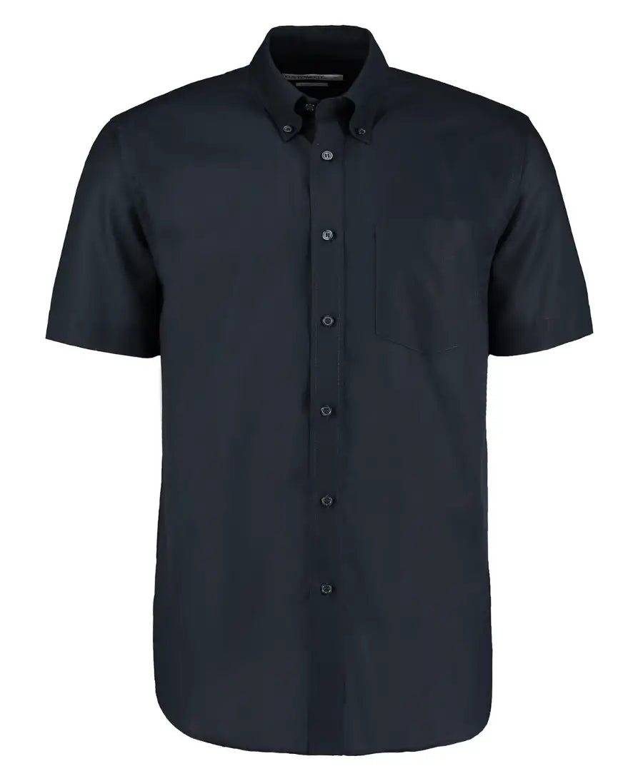 Classic Fit Short Sleeve Workwear Oxford Shirt - COOZO