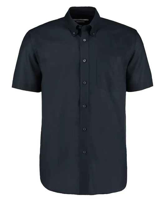 Classic Fit Short Sleeve Workwear Oxford Shirt - COOZO