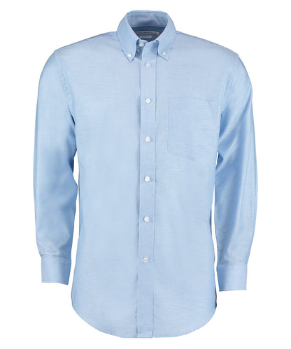 Classic Fit Long Sleeve Workwear Oxford Shirt - COOZO