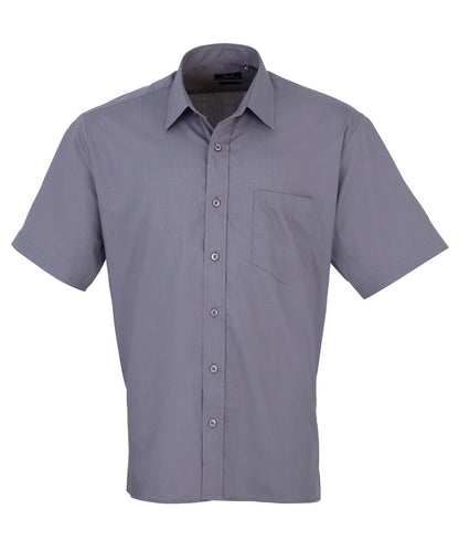 Premier Short Sleeve Poplin Shirt Rich color - COOZO