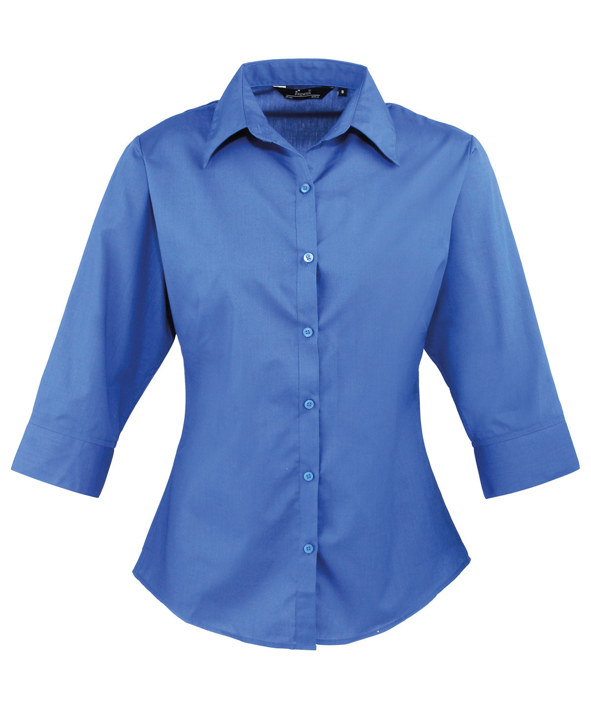 Premier Ladies 3/4 Sleeve Poplin Blouse - COOZO
