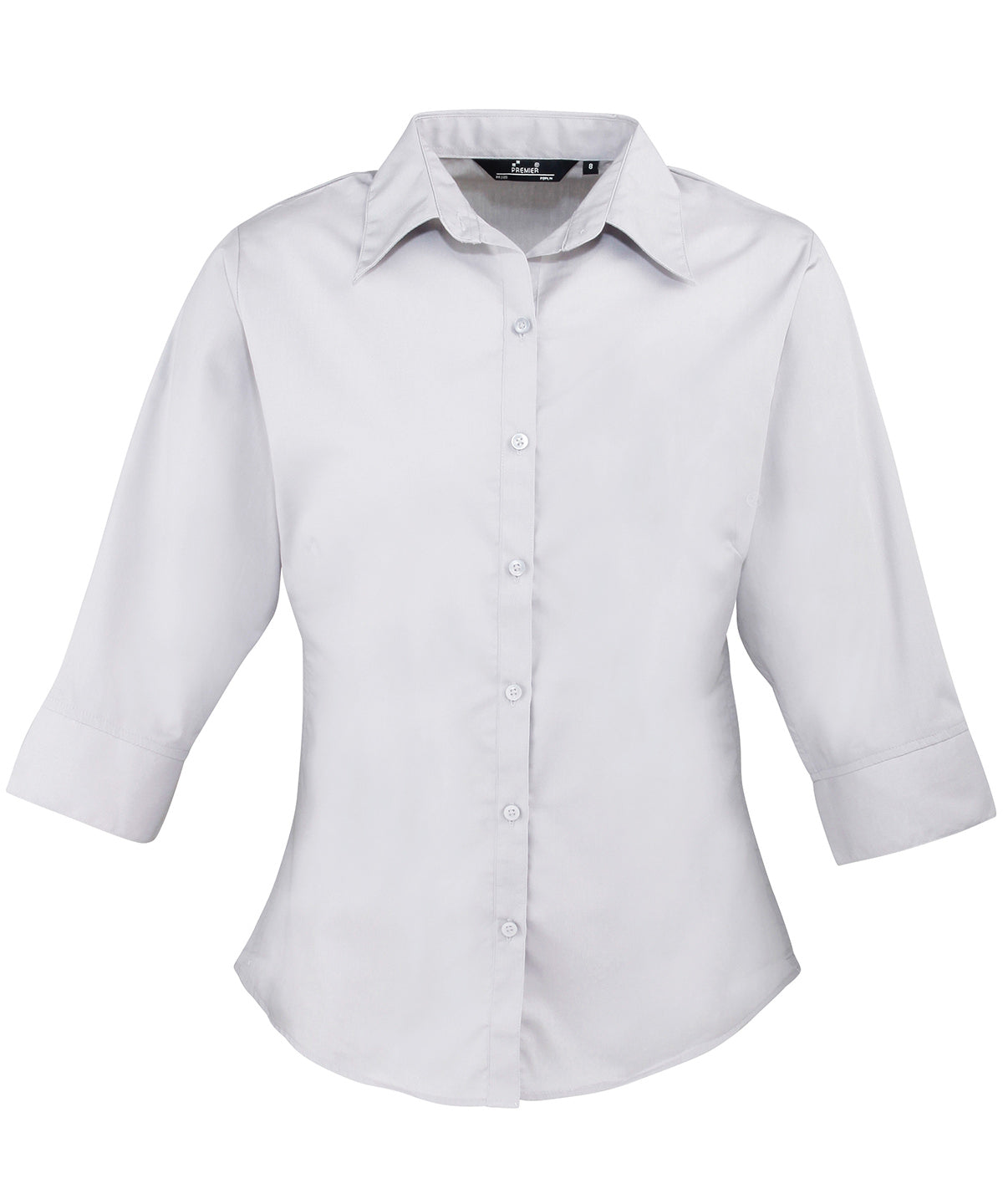 Premier Ladies 3/4 Sleeve Poplin Blouse - COOZO