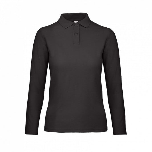 B&C PWI13 Ladies ID.001 Long Sleeve Polo Shirt - COOZO