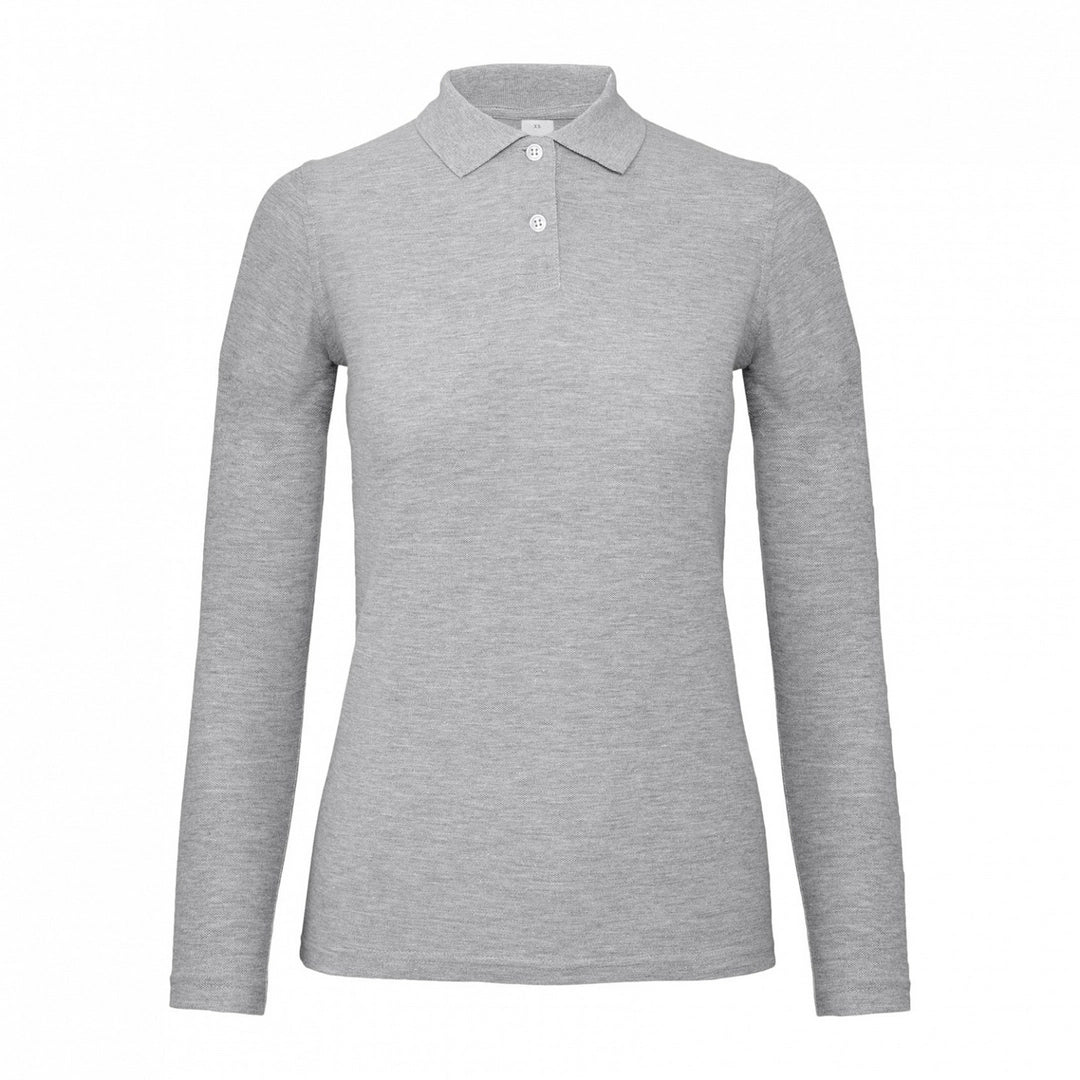 B&C PWI13 Ladies ID.001 Long Sleeve Polo Shirt - COOZO