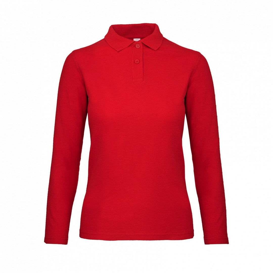 B&C PWI13 Ladies ID.001 Long Sleeve Polo Shirt - COOZO