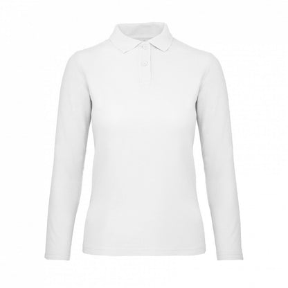 B&C PWI13 Ladies ID.001 Long Sleeve Polo Shirt - COOZO