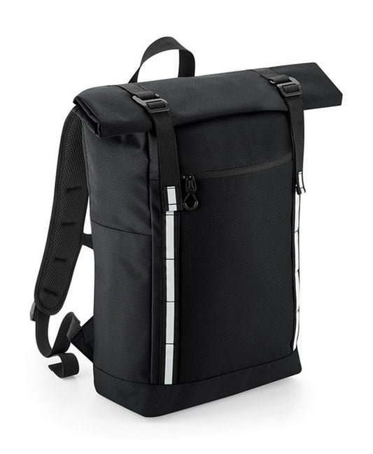 QD552 Quadra Urban Commute Roll-Top Backpack - Black - ONE-BLK1S