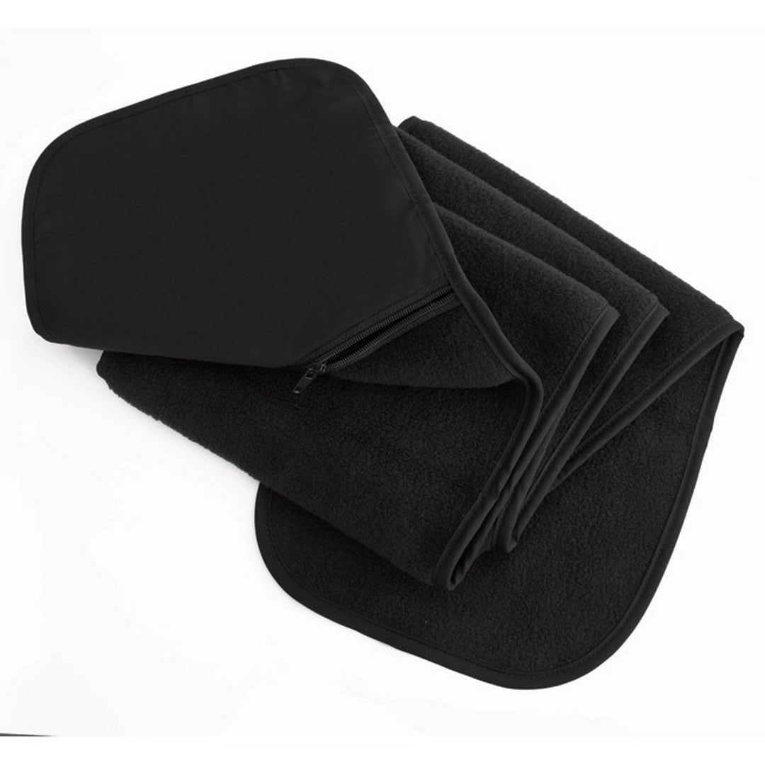 Polartherm? fleece scarf with zip pocket-BLK1S