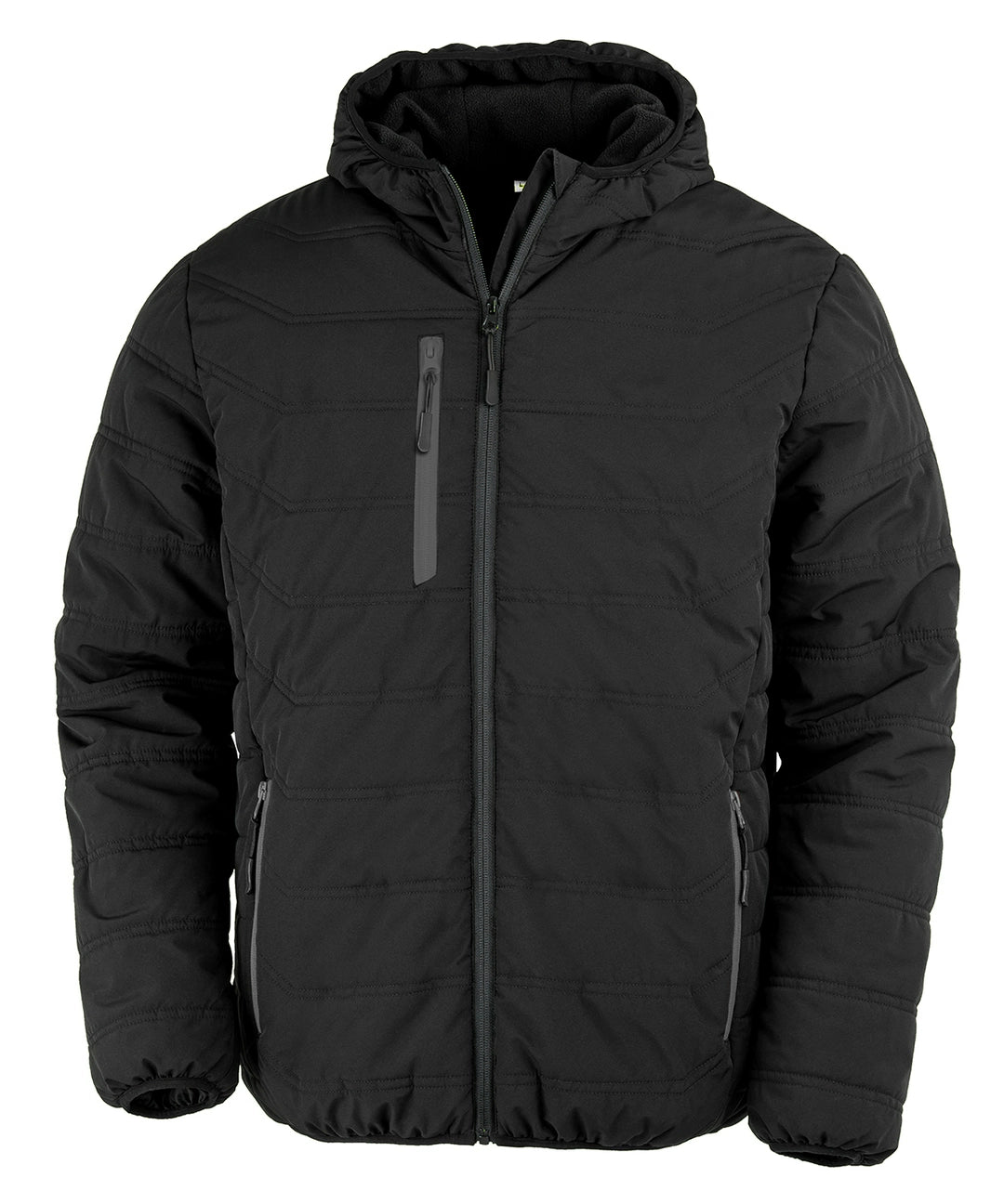 Result R240X Recycled Black Compass Padded Winter Jacket - COOZO