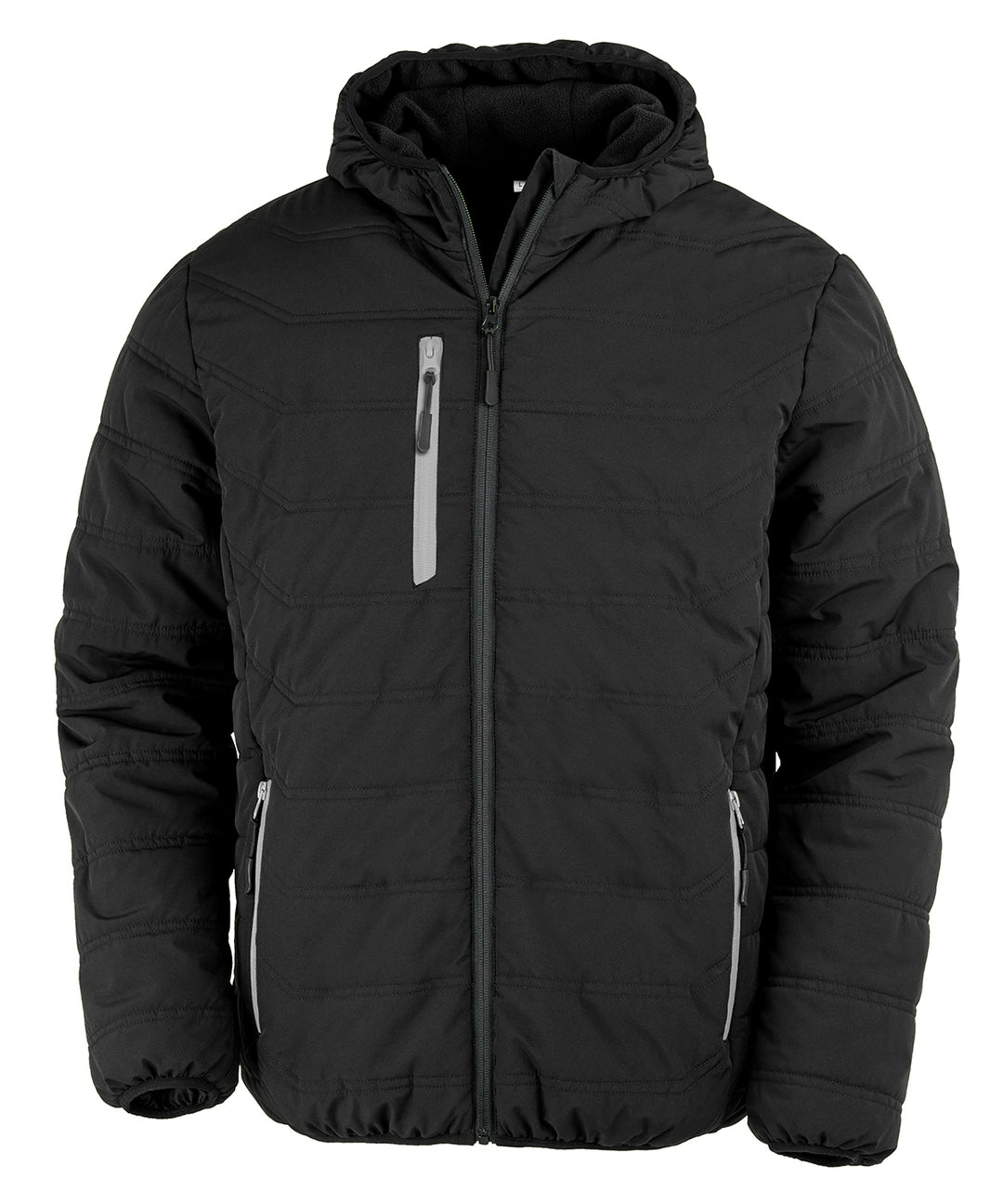 Result R240X Recycled Black Compass Padded Winter Jacket - COOZO