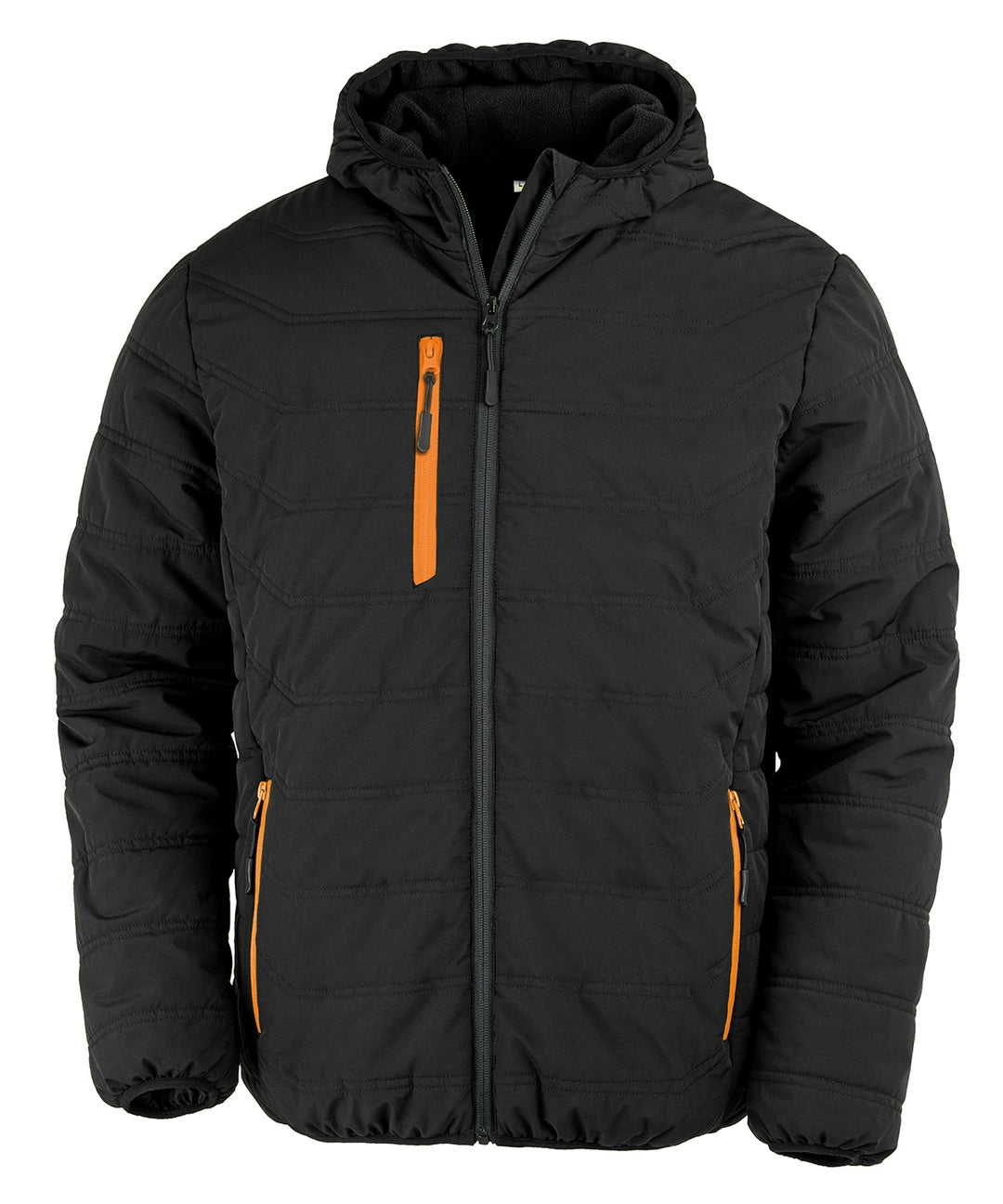 Result R240X Recycled Black Compass Padded Winter Jacket - COOZO
