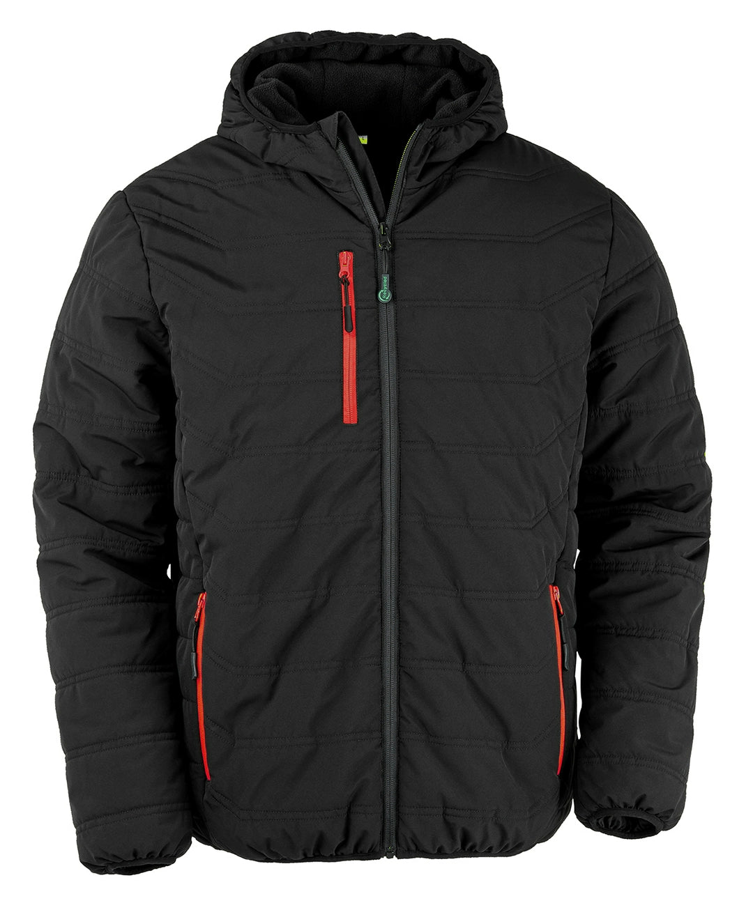 Result R240X Recycled Black Compass Padded Winter Jacket - COOZO